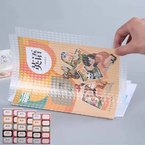 Self Adhesive Book Covering With Dimond Pattern (30 Pieces Set)