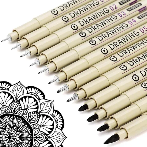12pcs Fineliner Pensil Set