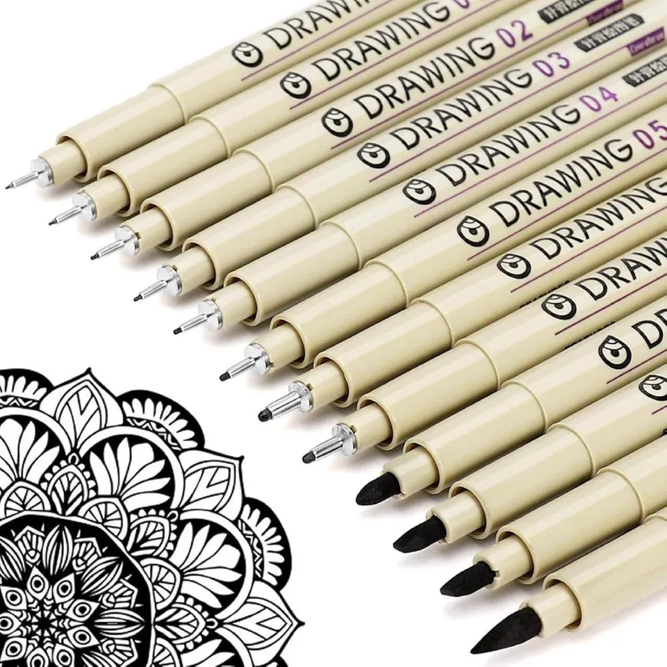 12pcs Fineliner Pensil Set