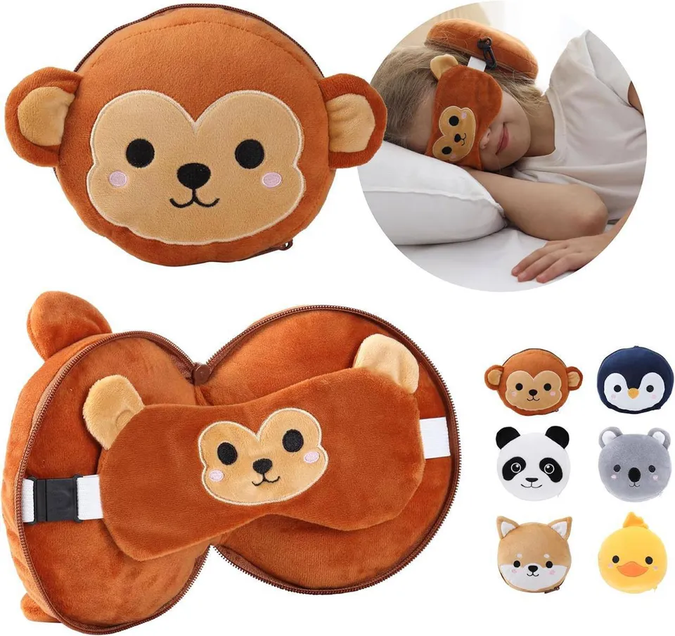 Travel Pillow Set with Eye Mask