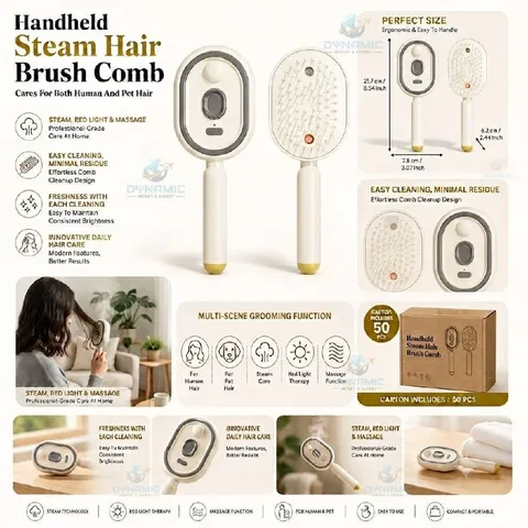 Handheld Steam Hair Brush Comb