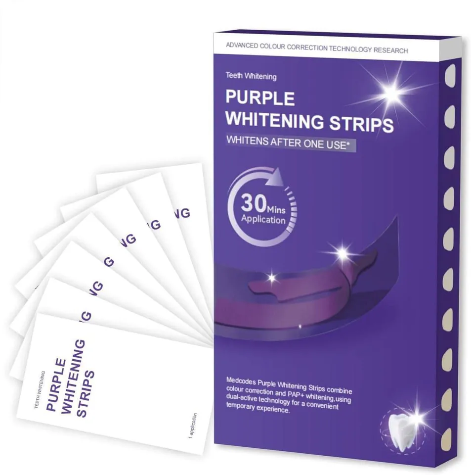 Purple Teeth Whitening Strips