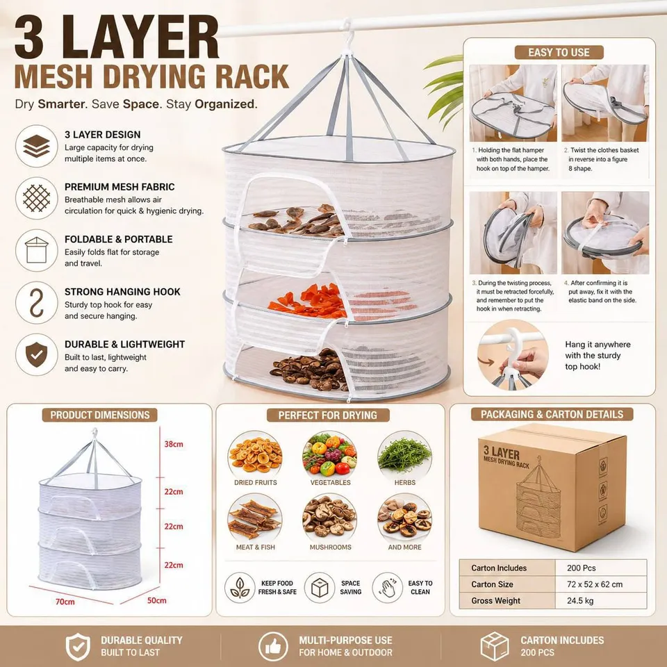 3 Layer Drying Basket