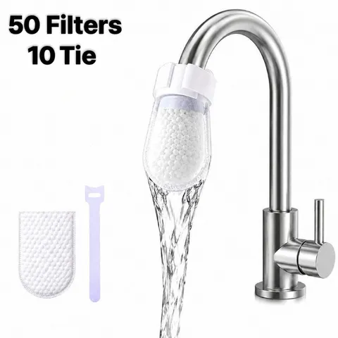 50pcs Cotton Water Filter Cover (50 Filter with 10 Tie)