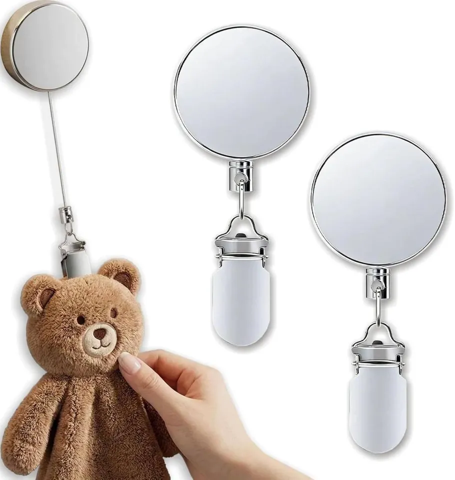 Stainless Steel Retractable Dish Towel Holder Clips