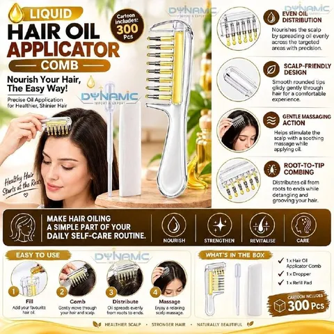 Hair Oil Applicator Comb