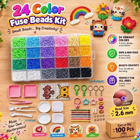 Fuse Beads Kit 24 Colors 2.6mm