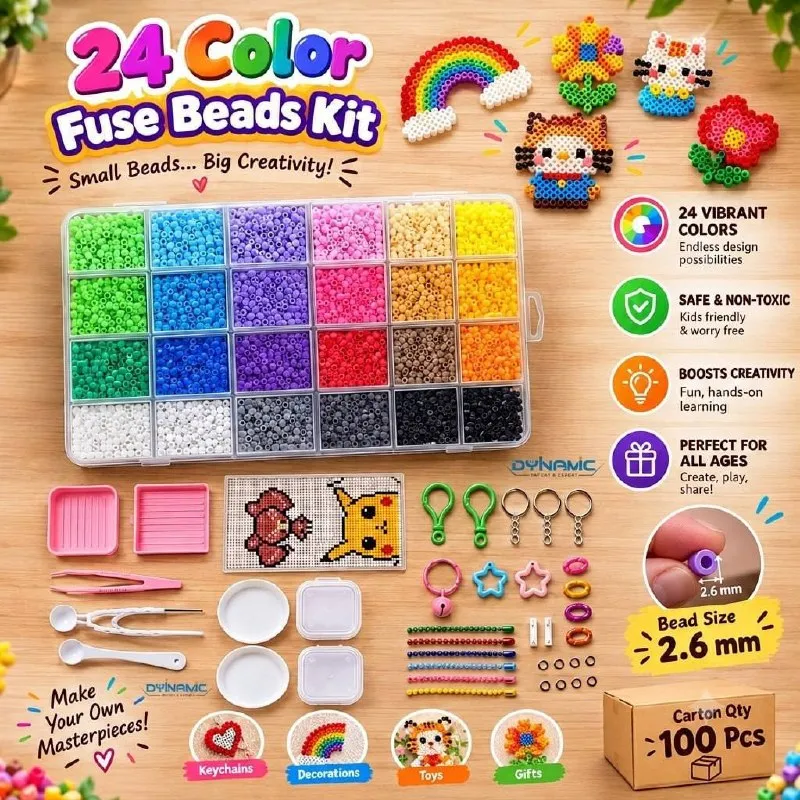 Fuse Beads Kit 24 Colors 2.6mm