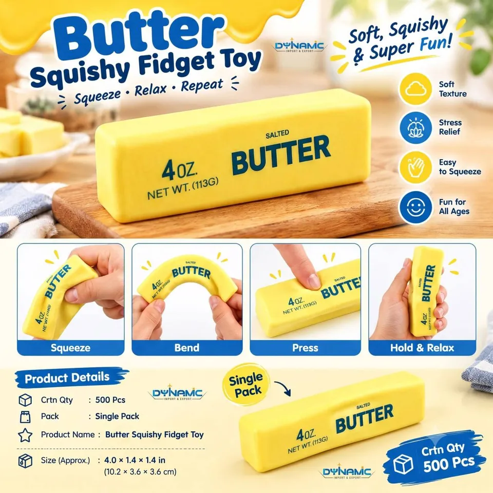 Butter Squishy Toy