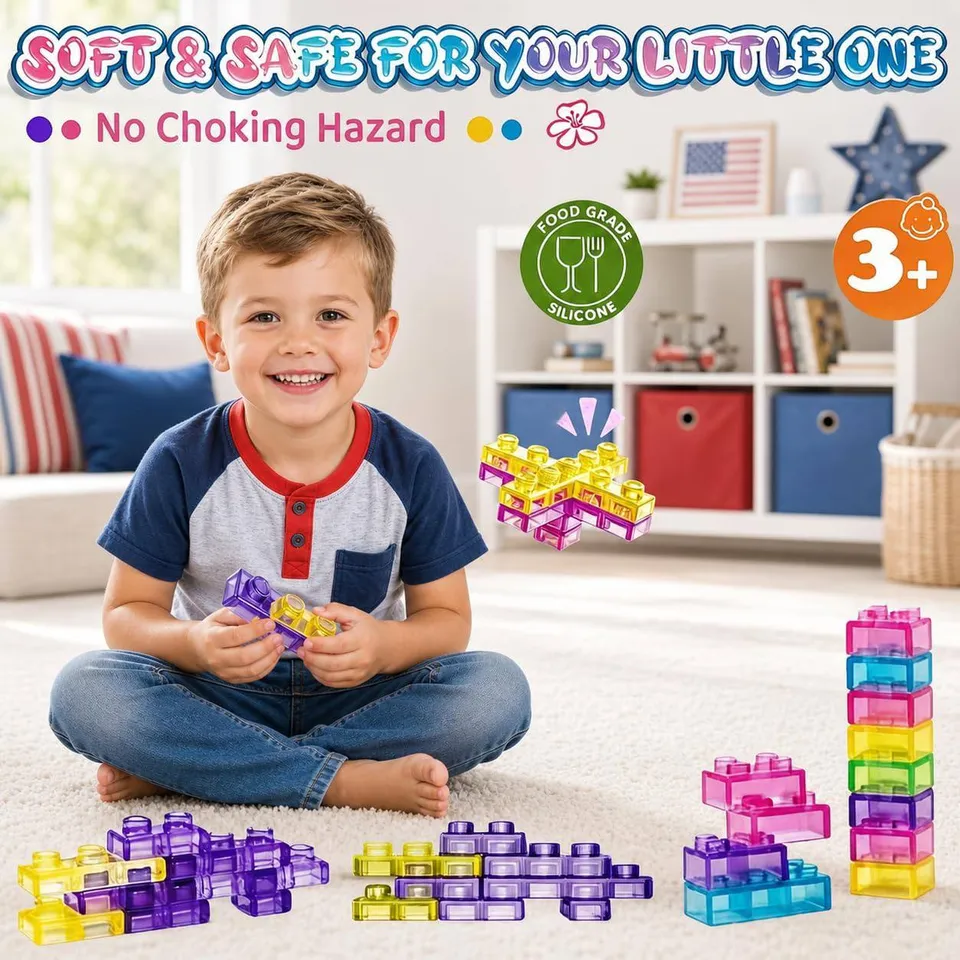 40Pcs Jelly Building Blocks Set